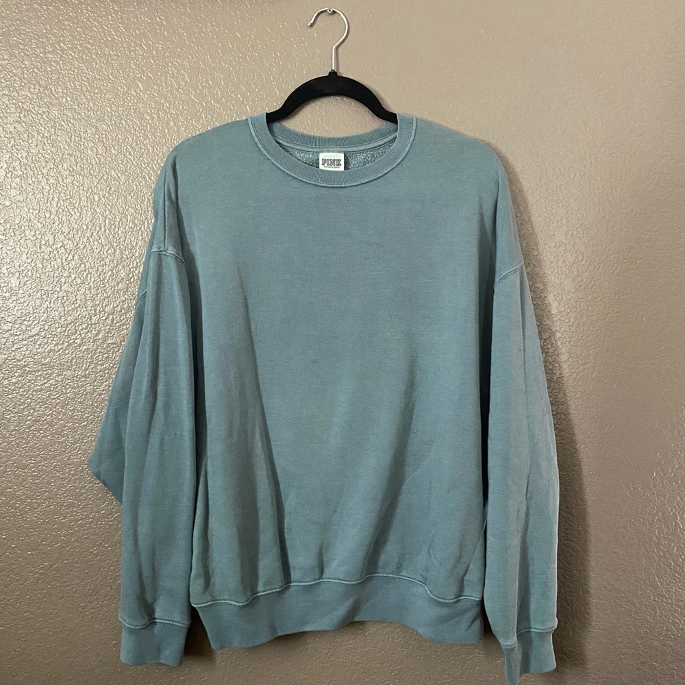 VS Pink Teal Crewneck Sweatshirt